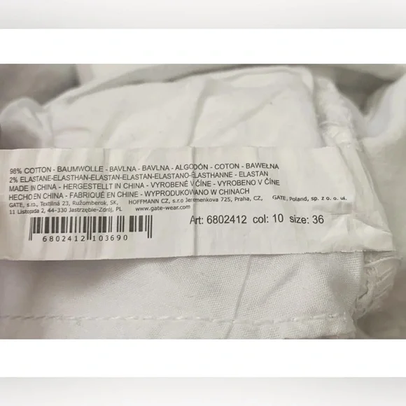 Denim White Skinny Jeans Women's Size US 6 (27) or EU 36 Stretch Graffiti Europe - Picture 10 of 10